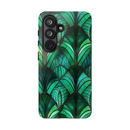Emerald Green Stained Glass Tough Case