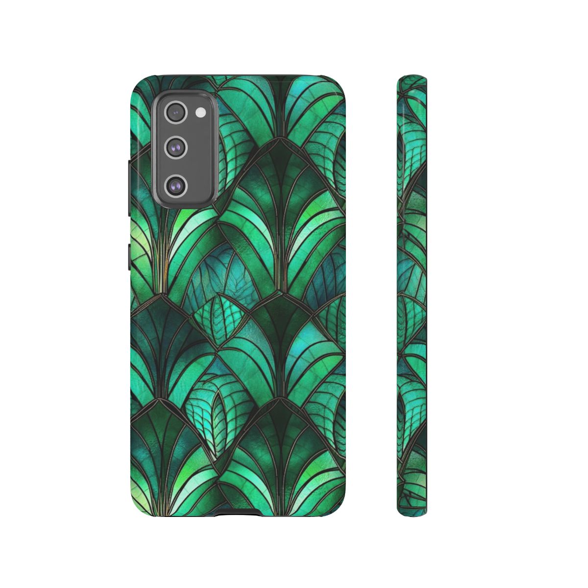 Emerald Green Stained Glass Tough Case