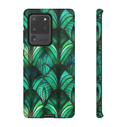 Emerald Green Stained Glass Tough Case
