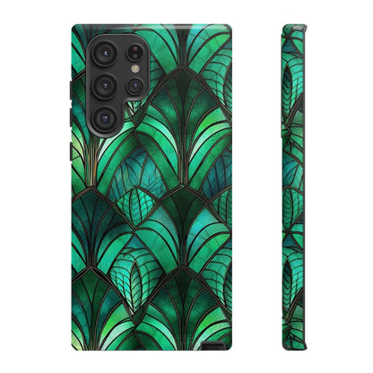 Emerald Green Stained Glass Tough Case