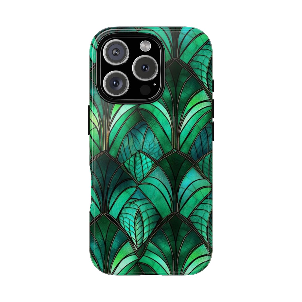Emerald Green Stained Glass Tough Case