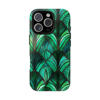 Emerald Green Stained Glass Tough Case