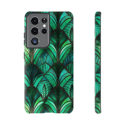 Emerald Green Stained Glass Tough Case