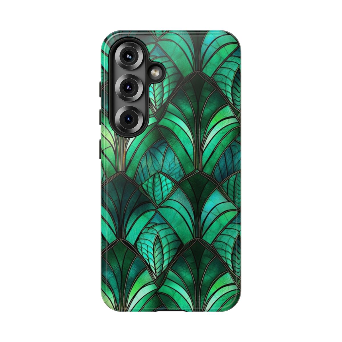 Emerald Green Stained Glass Tough Case