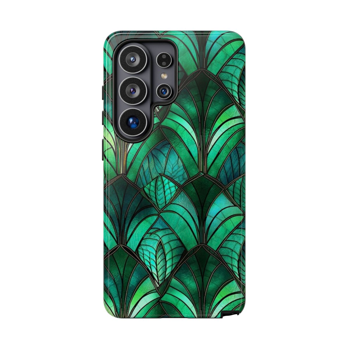 Emerald Green Stained Glass Tough Case