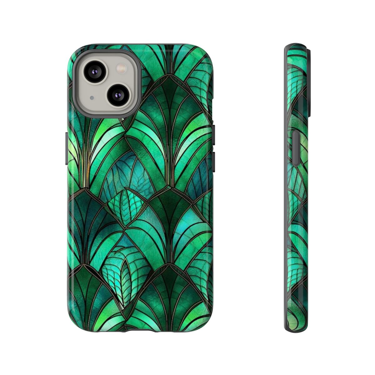 Emerald Green Stained Glass Tough Case