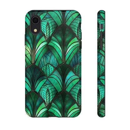 Emerald Green Stained Glass Tough Case