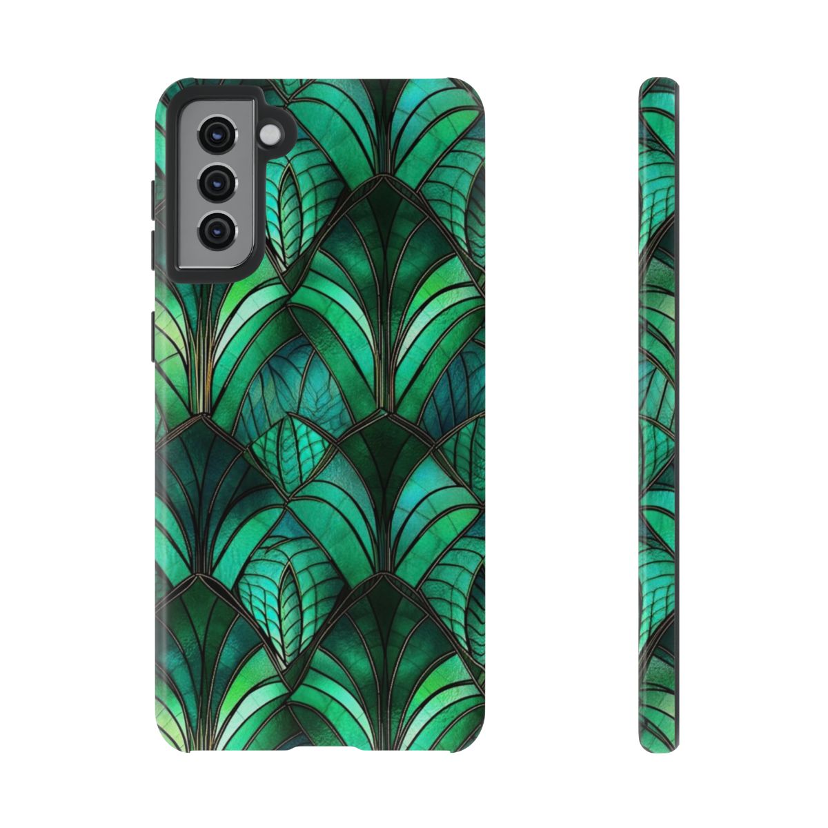 Emerald Green Stained Glass Tough Case