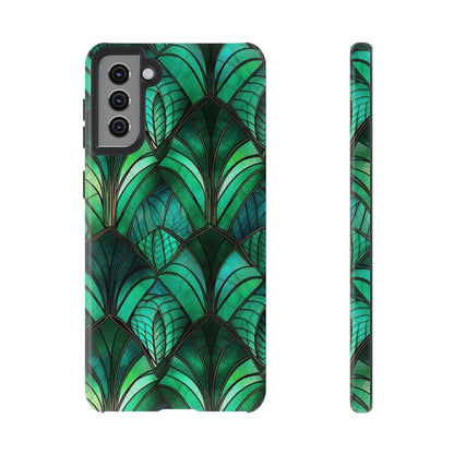 Emerald Green Stained Glass Tough Case