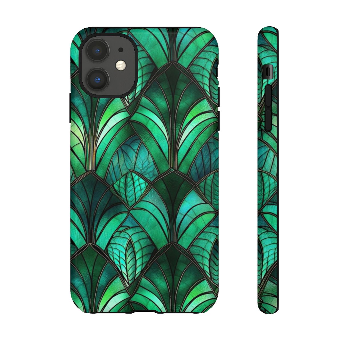 Emerald Green Stained Glass Tough Case