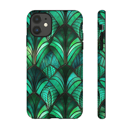 Emerald Green Stained Glass Tough Case