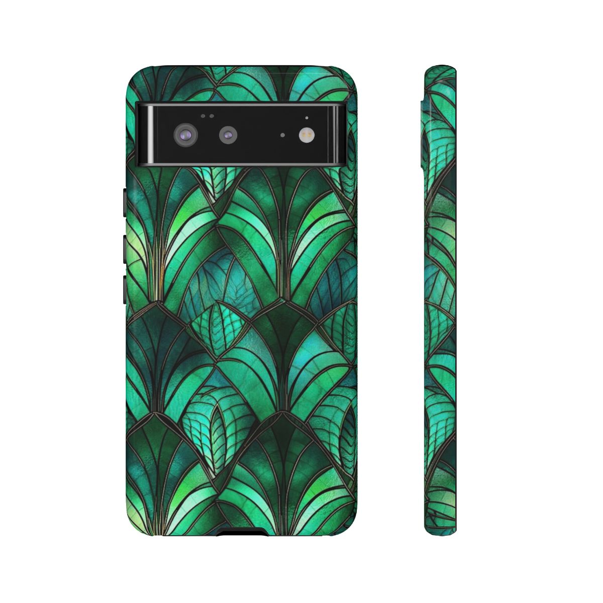 Emerald Green Stained Glass Tough Case