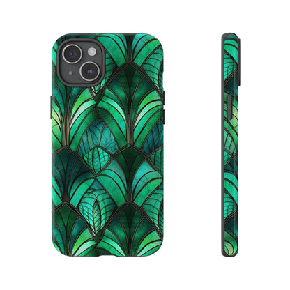 Emerald Green Stained Glass Tough Case