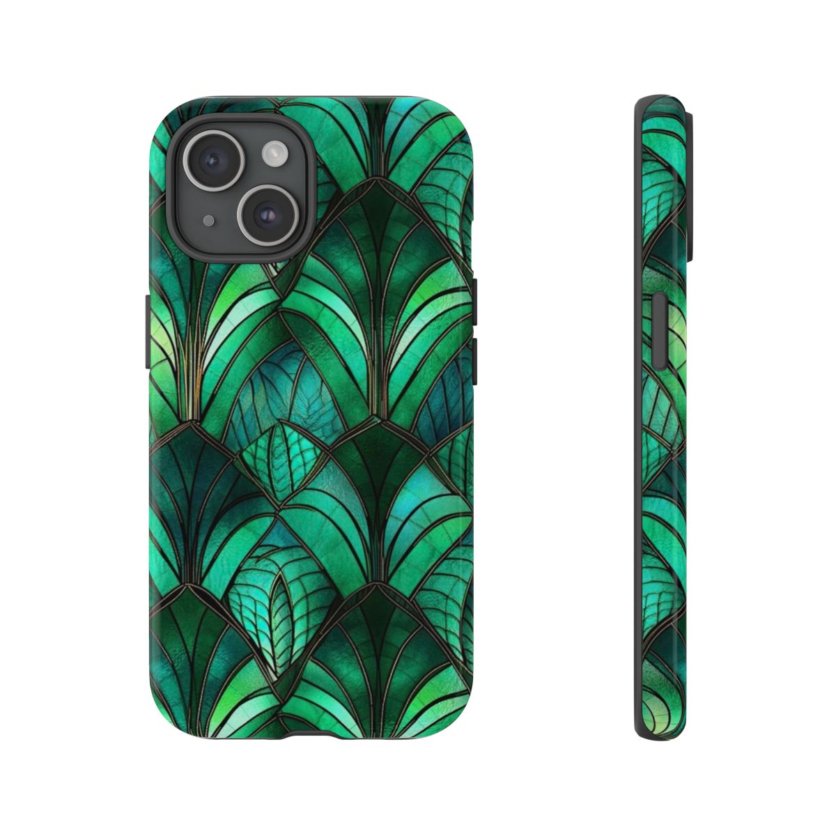 Emerald Green Stained Glass Tough Case