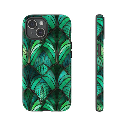Emerald Green Stained Glass Tough Case