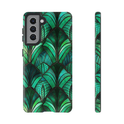 Emerald Green Stained Glass Tough Case