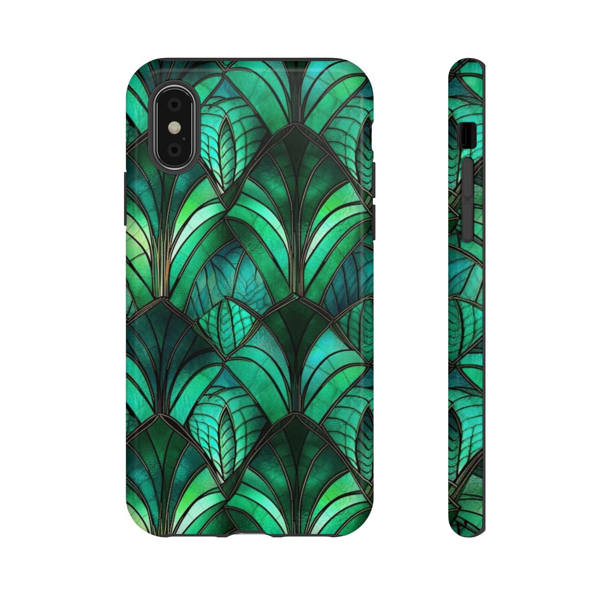 Emerald Green Stained Glass Tough Case
