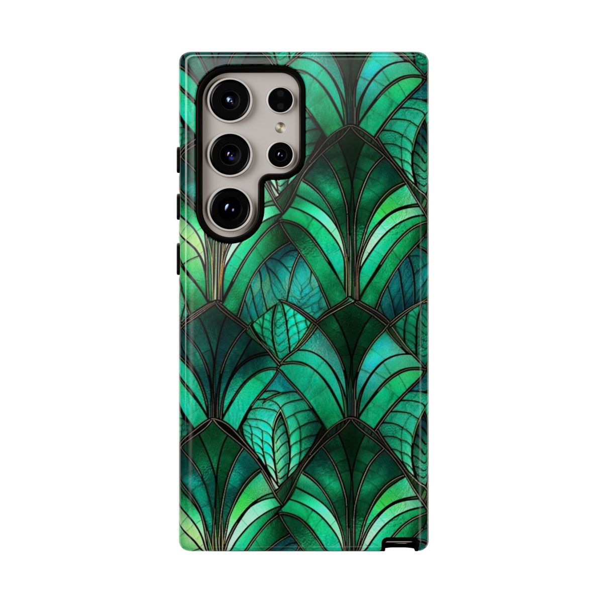 Emerald Green Stained Glass Tough Case