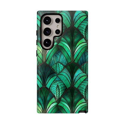 Emerald Green Stained Glass Tough Case