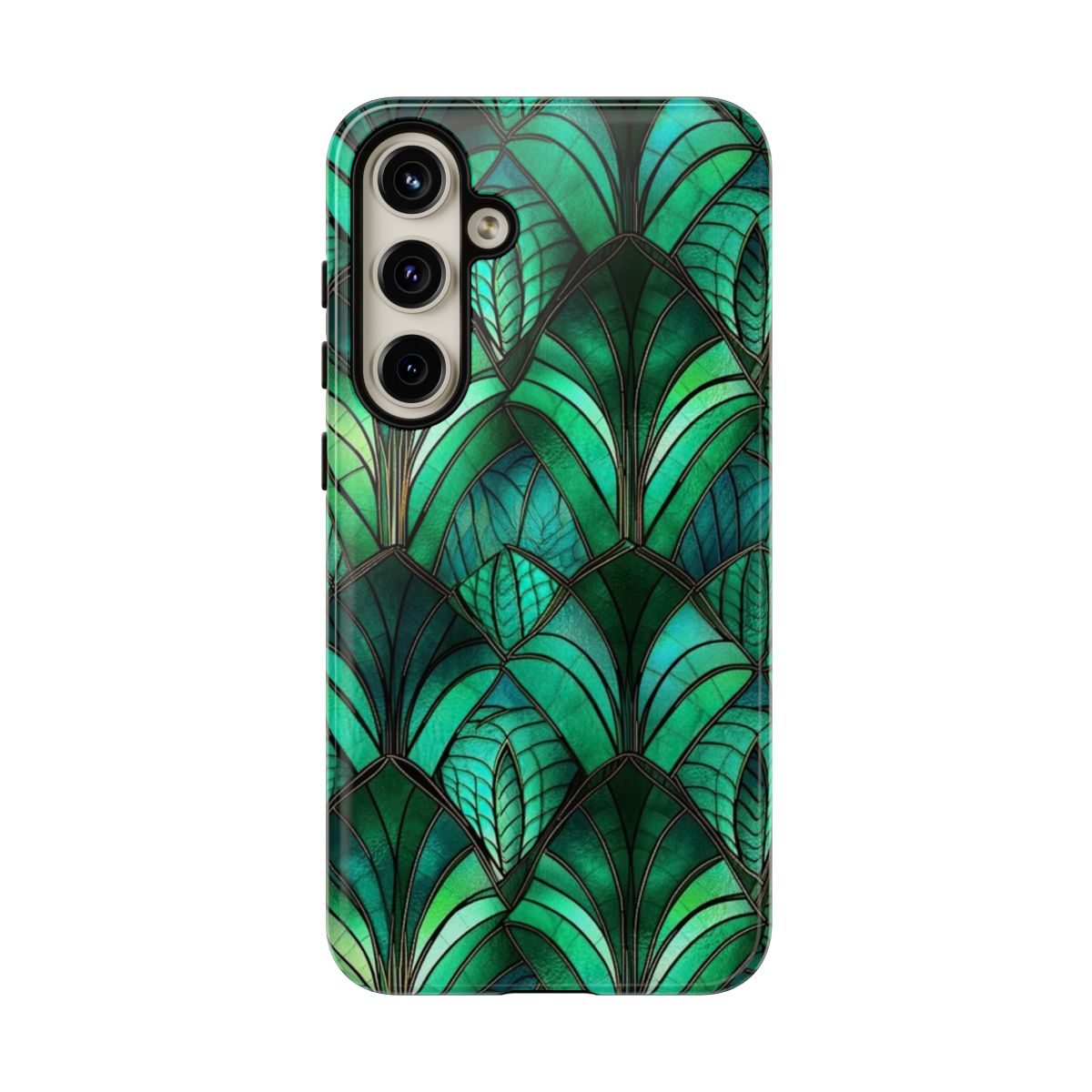 Emerald Green Stained Glass Tough Case