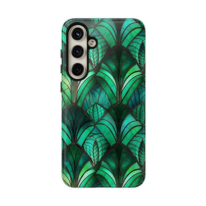 Emerald Green Stained Glass Tough Case