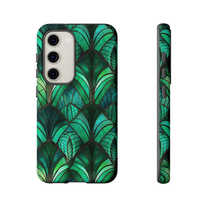Emerald Green Stained Glass Tough Case