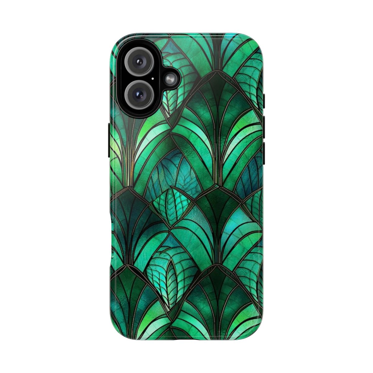 Emerald Green Stained Glass Tough Case