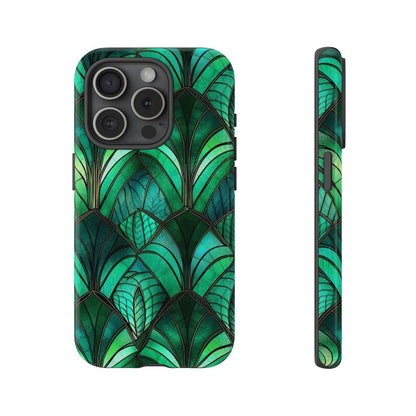 Emerald Green Stained Glass Tough Case