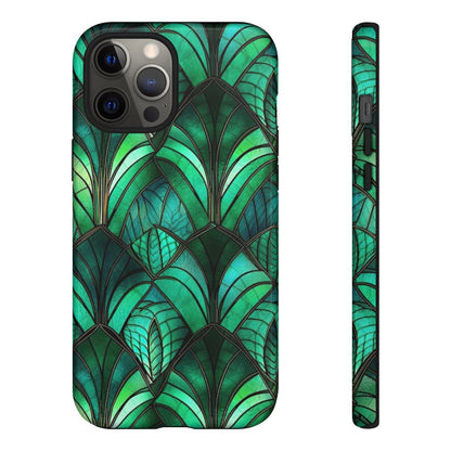 Emerald Green Stained Glass Tough Case