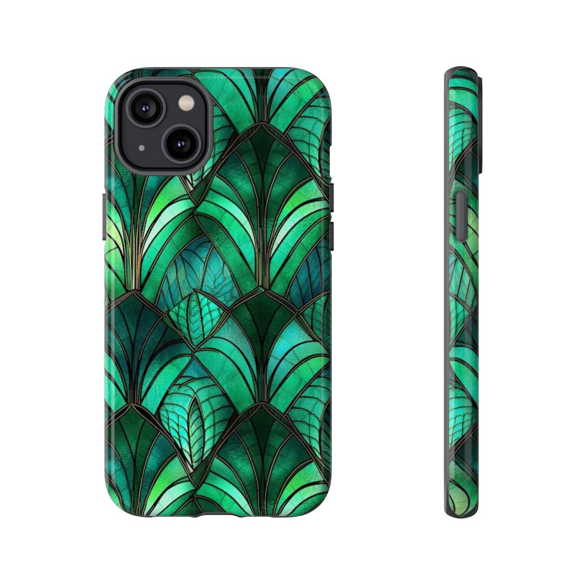 Emerald Green Stained Glass Tough Case