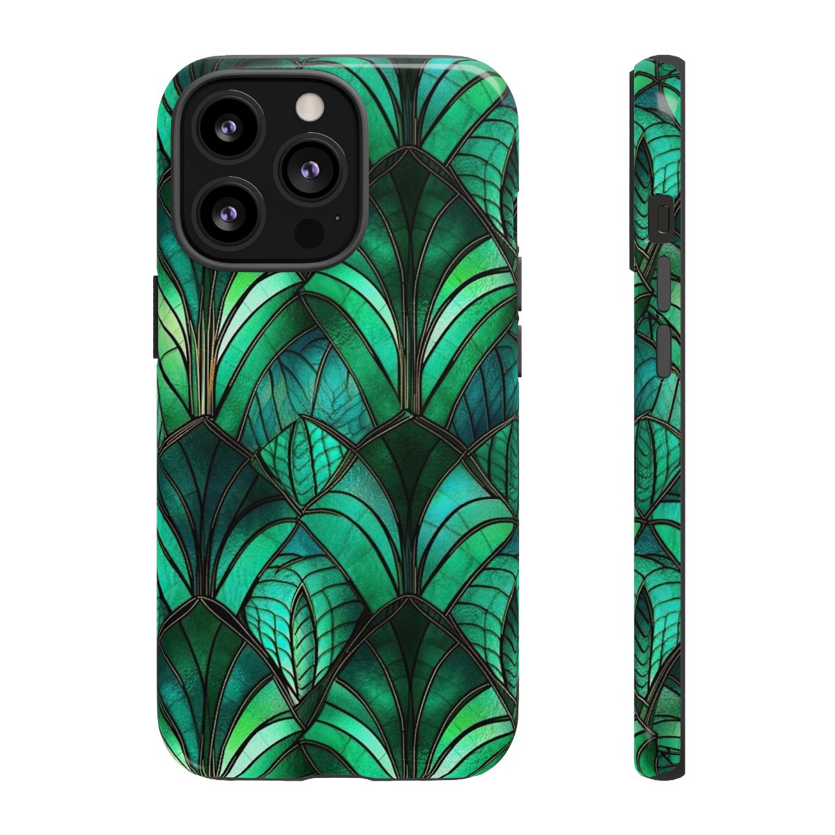 Emerald Green Stained Glass Tough Case