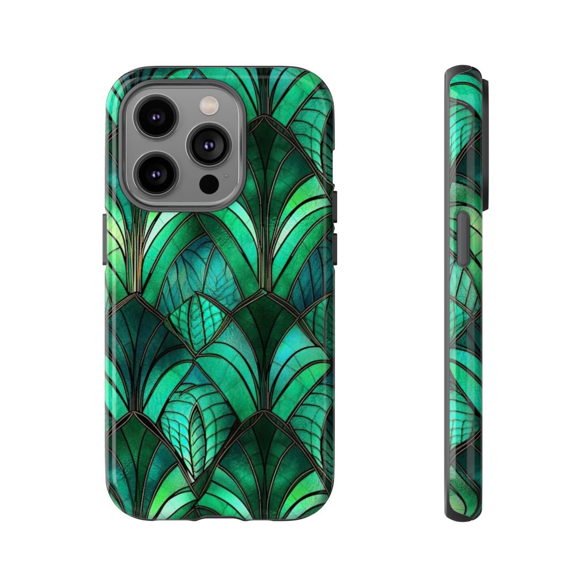 Emerald Green Stained Glass Tough Case