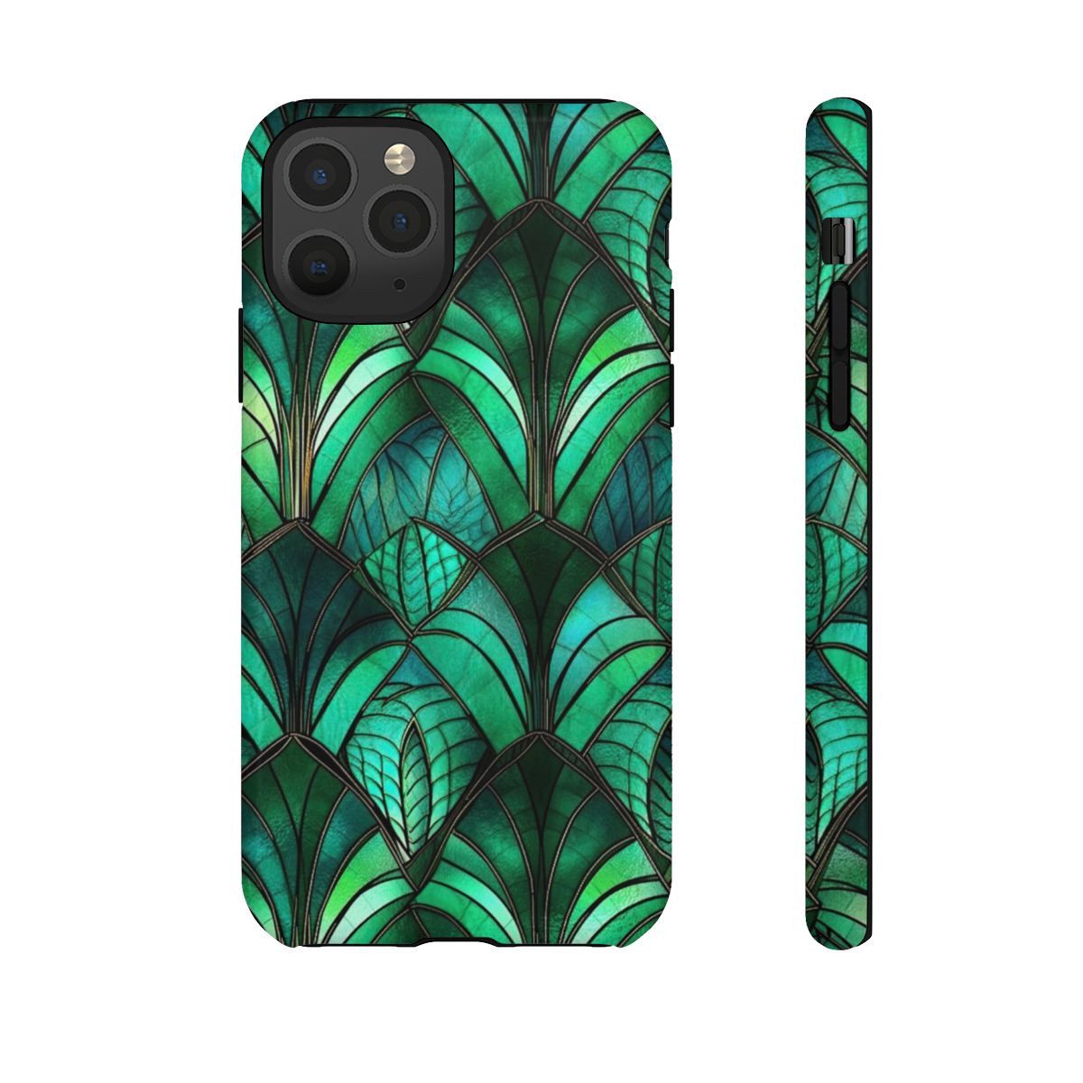 Emerald Green Stained Glass Tough Case