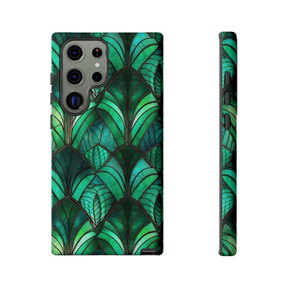 Emerald Green Stained Glass Tough Case