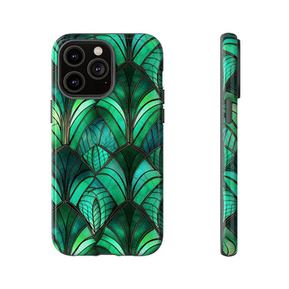 Emerald Green Stained Glass Tough Case
