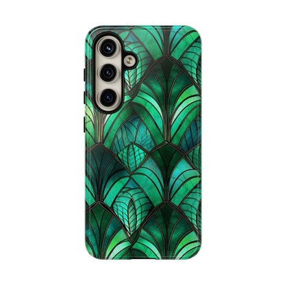 Emerald Green Stained Glass Tough Case