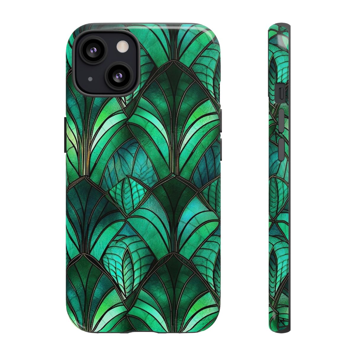 Emerald Green Stained Glass Tough Case