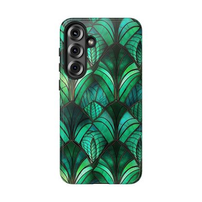 Emerald Green Stained Glass Tough Case