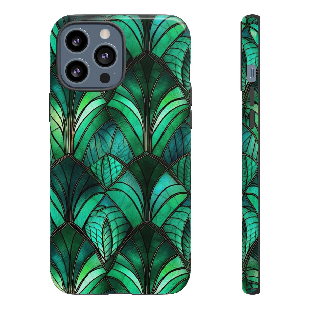 Emerald Green Stained Glass Tough Case