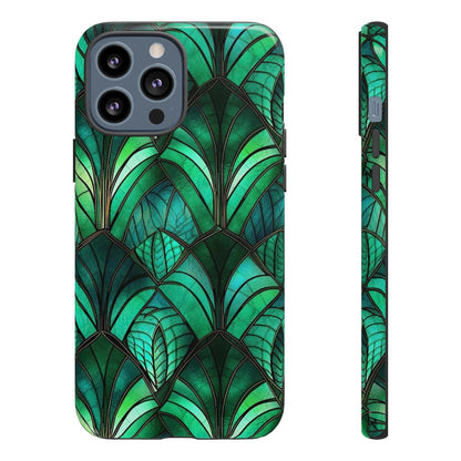 Emerald Green Stained Glass Tough Case