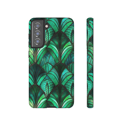 Emerald Green Stained Glass Tough Case