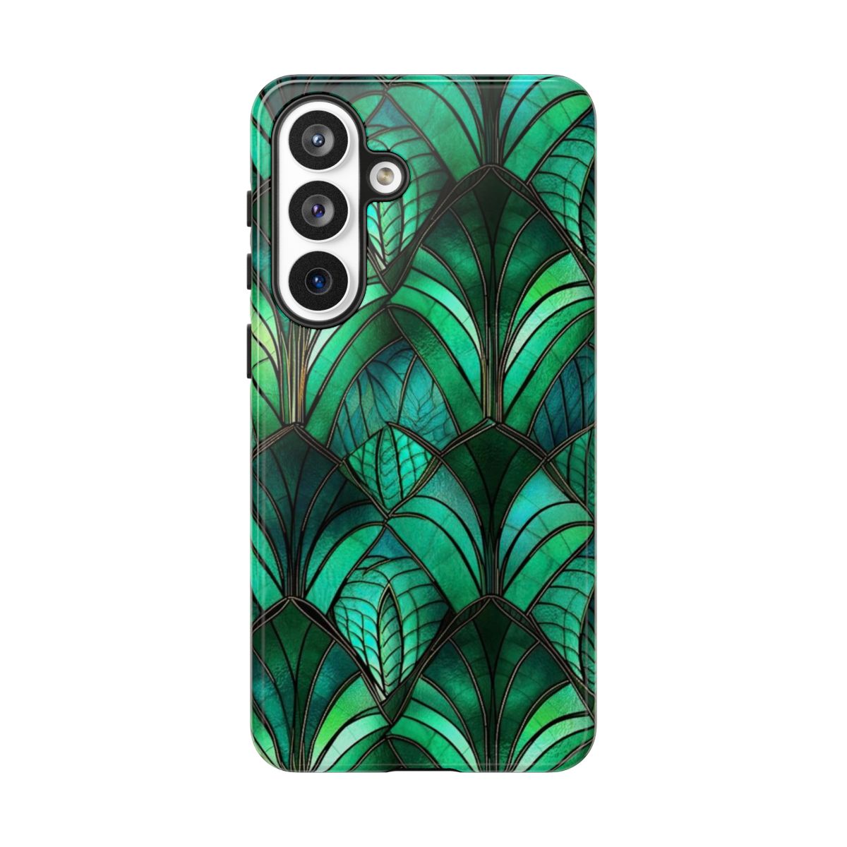 Emerald Green Stained Glass Tough Case