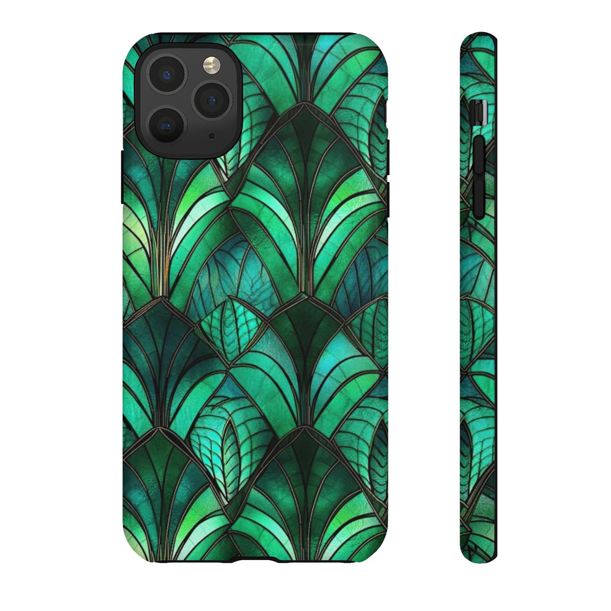 Emerald Green Stained Glass Tough Case