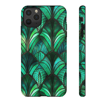 Emerald Green Stained Glass Tough Case