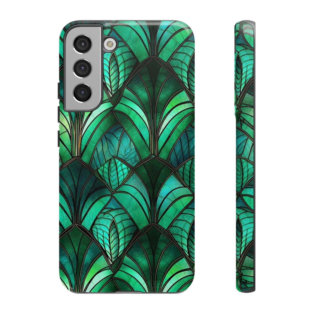 Emerald Green Stained Glass Tough Case