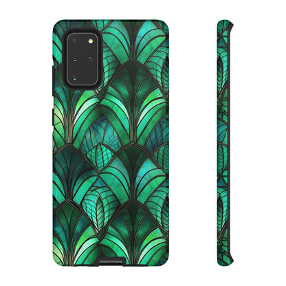 Emerald Green Stained Glass Tough Case