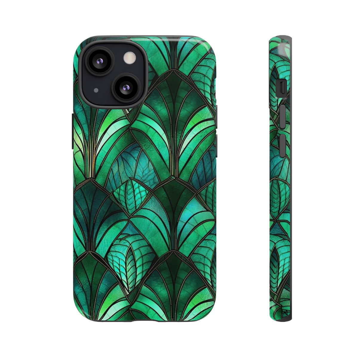 Emerald Green Stained Glass Tough Case