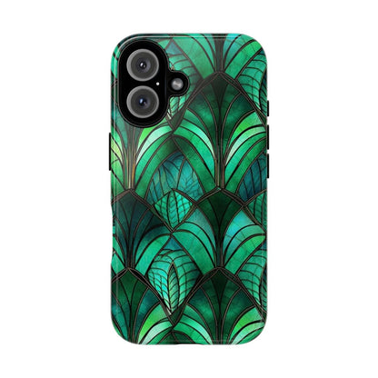 Emerald Green Stained Glass Tough Case