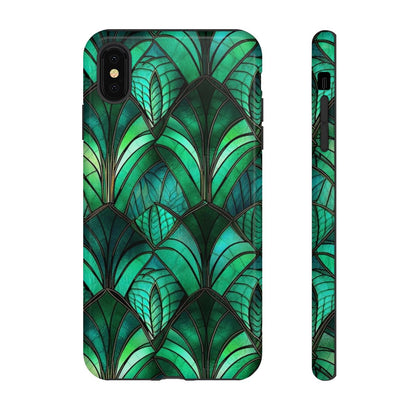 Emerald Green Stained Glass Tough Case