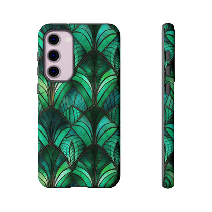 Emerald Green Stained Glass Tough Case